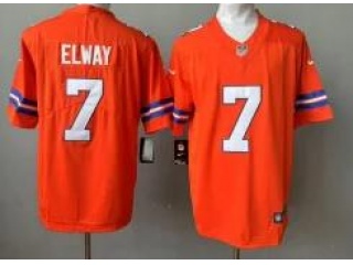 Denver Broncos #7 John Elway 2nd Throwback Vapor F.U.S.E. Limited Jersey Orange