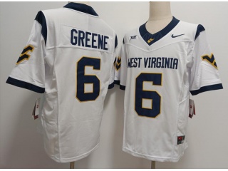 West Virginia Mountaineers #6 Garrett Greene F.U.S.E Limited Jersey White