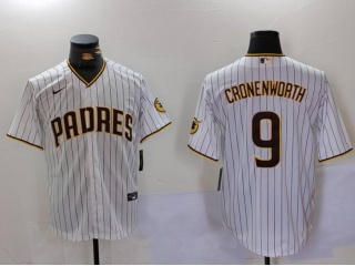 San Diego Padres #9 Jake Cronenworth Cool Base Jersey White