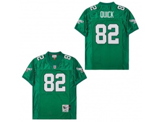 Philadelphia Eagles #82 Mike Quick 1988 Throwback Jersey Kelly Green