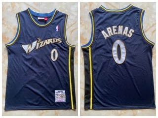 Washington Wizards #0 Gilbert Arenas Throwback Jersey Navy Blue