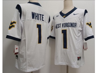 West Virginia Mountaineers #1 Jahiem White F.U.S.E Limited Jersey White