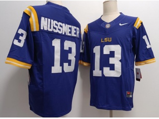 LSU Tigers #13 Garrett Nussmeier Limited Jersey Purple