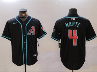 Arizona Diamondbacks #4 Ketel Marte Cool Base Jersey Black