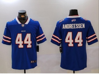 Buffalo Bills #44 Joe Andreessen Vapor Limited Jersey Blue