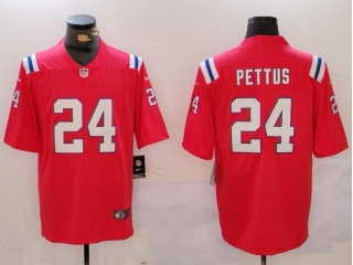 New England Patriots #24 Dell Pettus Limited Jersey Red