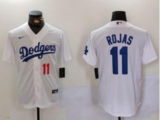 Los Angeles Dodgers #11 Miguel Rojas Player Limited Jersey White