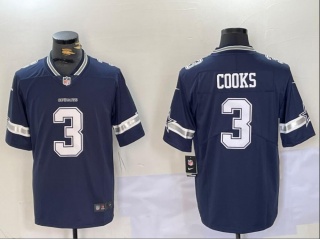 Dallas Cowboys #3 Brandin Cooks Vapor Limited Jersey Blue