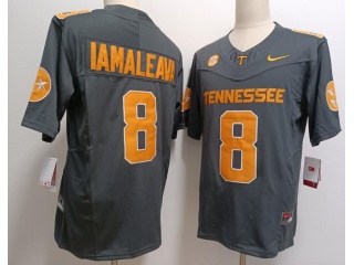 Tennessee Volunteers #8 Nico Iamaleava w/ SEC Patch F.U.S.E Limited Jersey Charcoal Grey