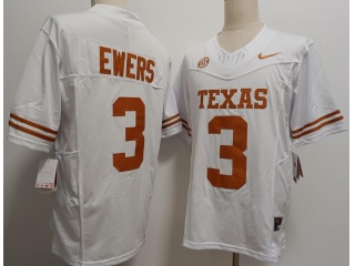 Texas Longhorns #3 Quinn Ewers F.U.S.E Limited Jersey White