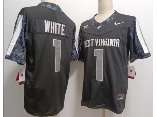 West Virginia Mountaineers #1 Jahiem White F.U.S.E Limited Jersey Black