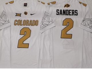 Colorado Buffaloes #2 Shedeur Sanders 2024 F.U.S.E Limited Jersey White