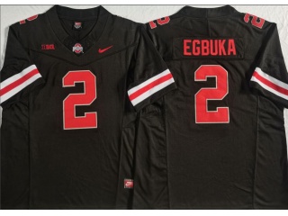 Ohio State Buckeyes #2 Emeka Egbuka F.U.S.E Limited Jersey Black