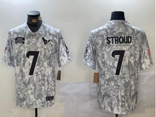 Houston Texans #7 C.J. Stroud 2024 Salute to Service Limited Jersey Arctic Camo