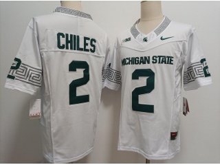 Michigan State #2 Aidan Chiles F.U.S.E Limited Jersey White