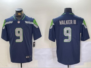 Seattle Seahawks #9 Kenneth Walker III Vapor Limited Jersey Blue