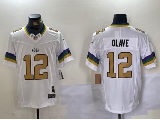 Nola x New Orleans Saints #12 Chris Olave F.U.S.E Limited Jersey White