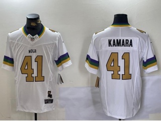 Nola x New Orleans Saints #41 Alvin Kamara F.U.S.E Limited Jersey White