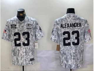 Green Bay Packers #23 Jaire Alexander 2024 Salute to Service Limited Jersey Arctic Camo