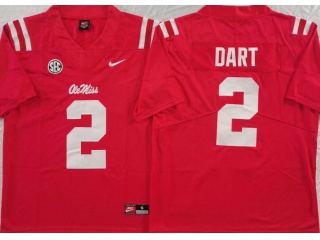 Ole Miss Rebels #2 Jaxson Dart Vapor Limited Jersey Red