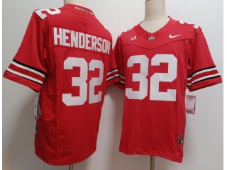 Ohio State Buckeyes #32 TreVeyon Henderson F.U.S.E Limited Jersey Red