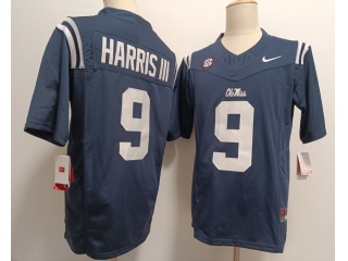 Ole Miss Rebels #9 Tre Harris III F.U.S.E Limited Jersey Navy Blue