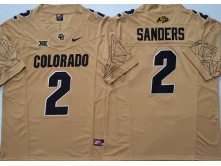 Colorado Buffaloes #2 Shedeur Sanders 2024 F.U.S.E Limited Jersey Tan