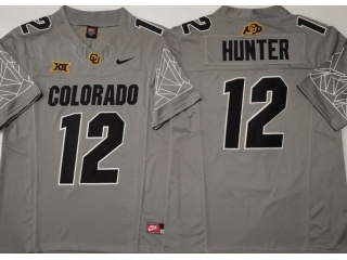 Colorado Buffaloes #12 Travis Hunter 2024 F.U.S.E Limited Jersey Grey