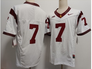 USC Trojans #7 F.U.S.E Limited Jersey White