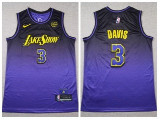 Los Angeles Lakers #3 Anthony Davis 2024-25 City Edition Jersey Purple