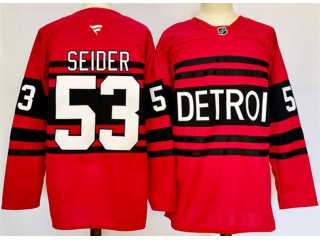 Fanatics Detroit Red Wings #53 Moritz Seider 2023 Reverse Jersey Red