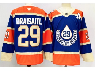 Fanatics Edmonton Oilers #29 Leon Draisaitl 2023 Heritage Classic Jersey Blue