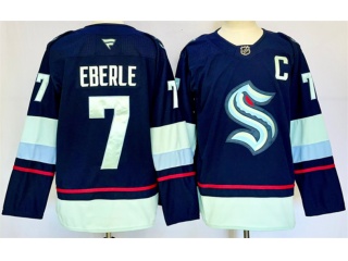 Fanatics Seattle Kraken #7 Jordan Eberle Jersey Navy Blue