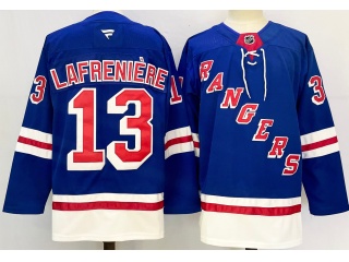 Fanatics New York Rangers #13 Alexis Lafreniere Jersey Blue