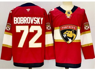 Fanatics Florida Panthers #72 Sergei Bobrovsky Jersey Red