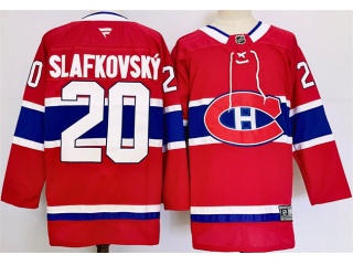 Fanatics Montreal Canadiens #20 Juraj Slafkovsky Jersey Red