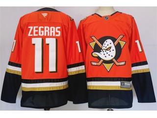 Fanatics Anaheim Ducks #11 Trevor Zegras Jersey Orange