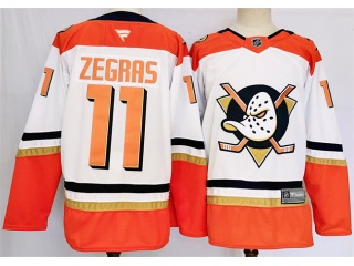 Fanatics Anaheim Ducks #11 Trevor Zegras Jersey White