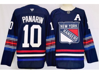 Fanatics New York Rangers #10 Artemi Panarin 2024 Alternate Jersey Navy Blue