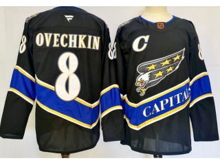 Fanatics Washington Capitals #8 Alexander Ovechkin 2023 Reverse Jersey Black