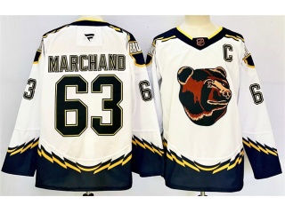 Fanatics Boston Bruins #63 Brad Marchand 2023 Reverse Jersey White