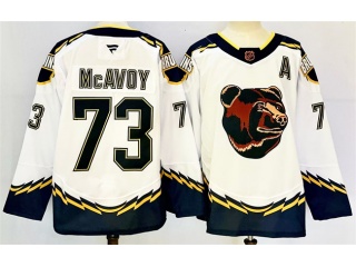 Fanatics Boston Bruins #73 Charlie Mcavoy 2023 Reverse Jersey White