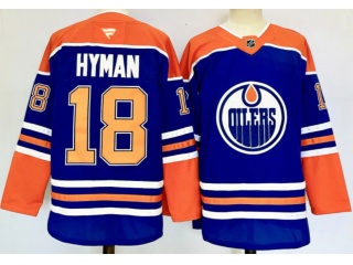 Fanatics Edmonton Oilers #18 Zach Hyman Jersey Blue