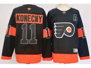 Fanatics Philadelphia Flyers #11 Travis Konecny Jersey Black