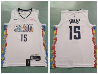 Denver Nuggets #15 Nikola Jokic 2024-25 City Jersey White