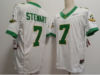 Oregon Ducks #7 Evan Stewart Vapor F.U.S.E Limited Jersey White